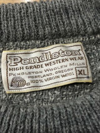 Vintage 70s/80s Pendleton Native Pattern Knit Sweater Wool XL 3