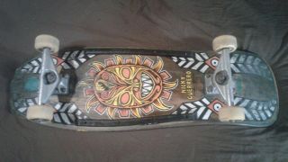Vintage Powell Peralta Nicky Guerrero Complete Skateboard w/ Trackers & Hosoi 12