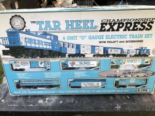 1993 Unc Tar Heels Championship Express Electric Train Set 0 - Gauge K - Line Vintag
