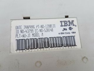 IBM Model M Vintage Mechanical Keyboard | Pt No 1390131 | Square Aluminum Badge 4
