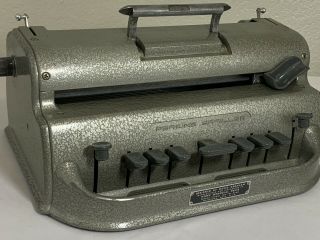Vintage Perkins Brailler Typewriter For The Blind & Cover C6443 3