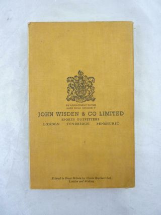 Wisden Cricketers ' Almanack 1941 - Card Covers,  - Rare 3