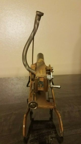 Doll et Cie (Doll & Company) Clockwork Tin Machine Gun ca 1920s,  Rare Piece 5