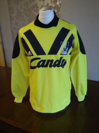 Liverpool 1991 Candy Adidas Goalkeeper Shirt Medium Adults Rare Vintage