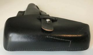 Vintage WWI WWII German Luger Pistol Holster P38 Walther WW2 Black Leather 4
