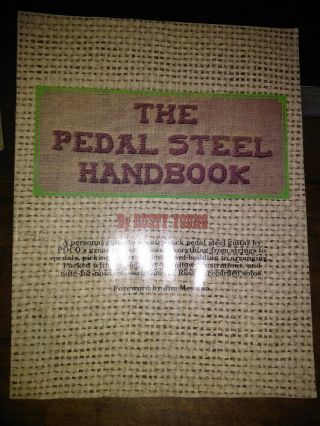 Pedal Steel Handbook Rusty Young Poco Vintage Instructional Guitar Guide Pb 1978