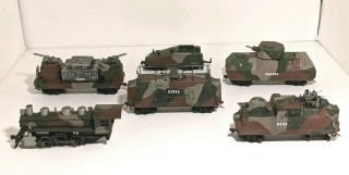 Rare Bachmann/ Hawthorne Village Ho Scale Ww2 Armored Express Train Set