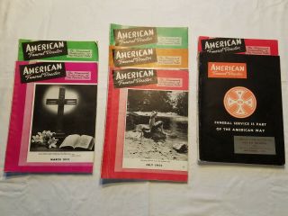 American Funeral Director Trade Journals Vintage 1955