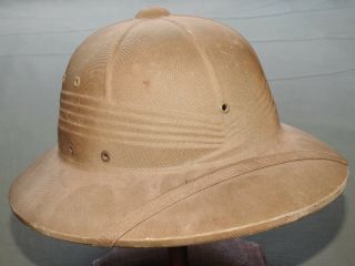 Us Navy Ww2 Corpsman Seabees Od Pith Helmet 1943 Vtg Pto Tropical Jungle Sun Hat
