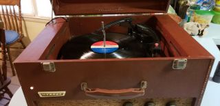 Vintage Webcor Tube Type Record Player LP - 1656 - 1 3