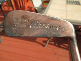 Rare Wood Shaft 1931 Calamity Jane Putter With " Copper Coated Head " Bobby Jones