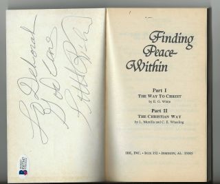 Little Richard Hand Signed Finding Peace Within Paperback Book Bas Rare