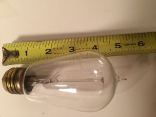 Vintage Edison Mazda National Light Bulb Tip Approx.  5 1/4 " Length Well