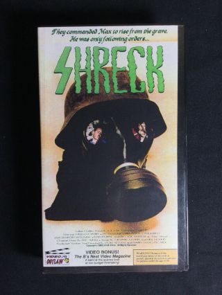 Shreck 1990 Low Budget Ultra Rare B Horror Vhs Clamshell Video Outlaw 1033 Sov