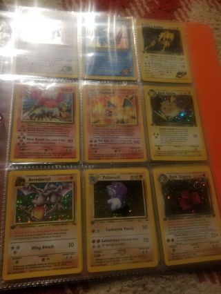 Binder Full Of 1st Edition Pokemon Cards (1999 - 2002) Holos,  Rares,  Uncommons NM, 2