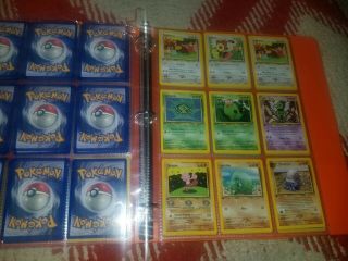 Binder Full Of 1st Edition Pokemon Cards (1999 - 2002) Holos,  Rares,  Uncommons NM, 7