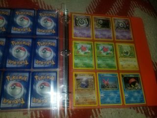Binder Full Of 1st Edition Pokemon Cards (1999 - 2002) Holos,  Rares,  Uncommons NM, 8