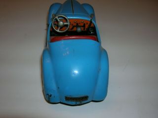 Vintage 1930s Schuco Examico 4001 Blue Wind - Up Toy Car,  Made in Germany, 4