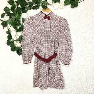 Pleasant Company Vintage Girls Dress Size 8 Checkered Gingham Samantha Style