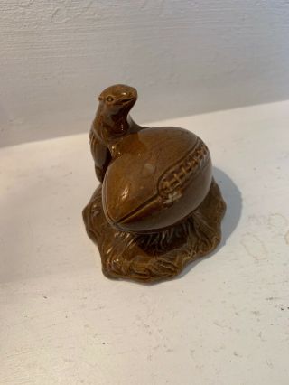 Red Wing Pottery Gopher On A Football Marked On Bottom Vintage 1939 Minnesota