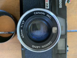 Film Rare Film Canon Canonet QL - 17 G - III 35mm Rangefinder W/flash 9