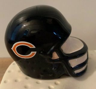 Nora Fleming Retired Rare Chicago Bears Helmet - Gold Nf Initials Hard To Find