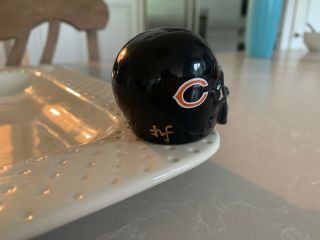 Nora Fleming Retired Rare Chicago Bears Helmet - gold NF initials Hard to Find 4
