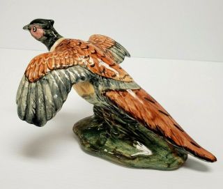 Rare Vintage Stangl Pottery Bird 11 " Cock Pheasant 3492