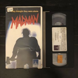 Madman Horror Vhs Clamshell Rare 80’s Tape Slasher Movie Vintage