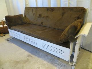 Vintage THE BUNTING CO Metal Porch 3 Seat Glider with cushion,  Solid,  PA pick - up 2