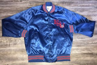 Rare Vintage Chalk Line Fresno State Bulldogs Satin Jacket Size Adult Medium