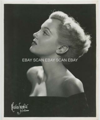 Jan Sterling Gorgeous Vintage Portrait Photo By Maurice Seymour