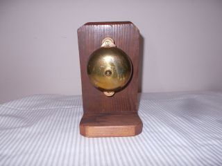Vintage Brass Copper Mechanical Twist Doorbell Set - Great Sound