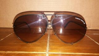 Vintage Porsche Design Carrera Sunglasses 5621 90 Matte Black Frame