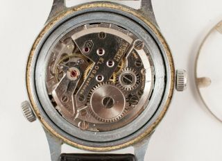 Vintage Eloga Triple Date Calendar Swiss Men ' s Wrist Watch Brevet Serviced 11