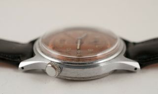 Vintage Eloga Triple Date Calendar Swiss Men ' s Wrist Watch Brevet Serviced 5