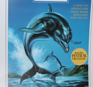 Ecco The Dolphin Sega PC Genesis Store Display Sign Poster Promo Promotional VTG 3