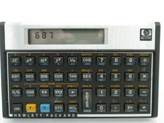 Hp 15c Vintage Scientific Pocket Calculator Hewlett - Packard W/ Slip Case