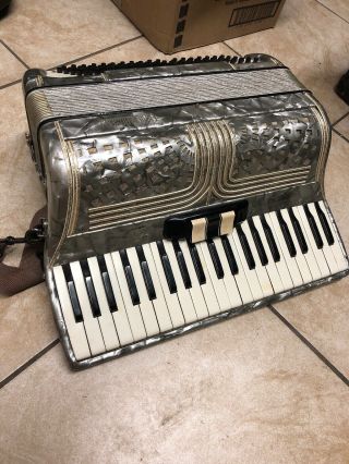 Vintage Enrico Roselli Accordion Made In Italy