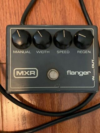 Vintage Mxr Model 117 Analog Flanger Guitar Effects Pedal Bass 70s 80s