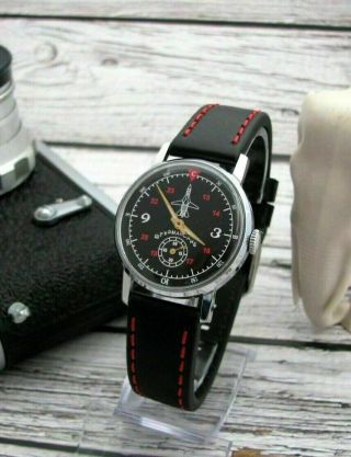 Vintage Military Russian Command Soviet Ussr Wrist Watch Mechanical Rare Men 