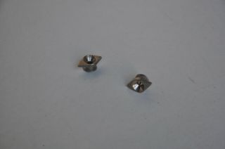 RARE 1980 ' s Vintage Gibson Diamond Strap Buttons NICKEL for Les Paul 1981/1982 4