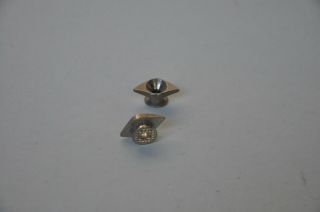 RARE 1980 ' s Vintage Gibson Diamond Strap Buttons NICKEL for Les Paul 1981/1982 5