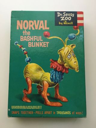 VTG Dr Seuss Zoo Revell Norval The Bashful Blinket Figure Model Kit 1959 50s 60s 7