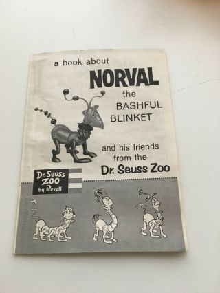 VTG Dr Seuss Zoo Revell Norval The Bashful Blinket Figure Model Kit 1959 50s 60s 8