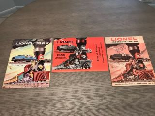 3 Rare 1959 Lionel Train Advance Catalogs Near Madison Hardware