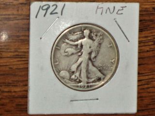 Rare 1921 Silver Walking Liberty Half Dollar – Grades " Fine "