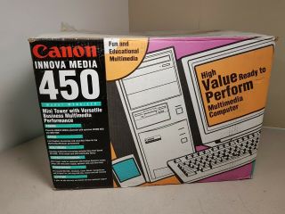 Vintage Canon Innova Media 450 486 Desktop 486Dx2 66MHz/7.  8MB No HDD No OS 6