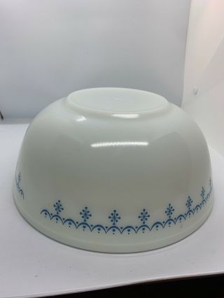 Pyrex Snowflake Garland Bowl Set Vintage 401 402 403 404 2