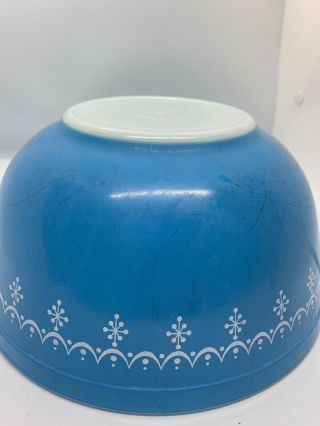 Pyrex Snowflake Garland Bowl Set Vintage 401 402 403 404 5